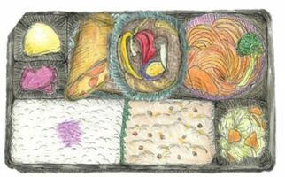 障害者支援施設「みどり」の利用者が描いた弁当のイメージ図