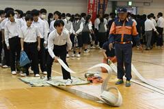 “火災現場”生徒ら体験
