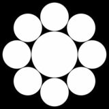 九曜（くよう）〈自然紋　九曜〉