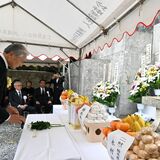 沖縄「栃木の塔」で追悼式 南方戦没者に鎮魂の祈り 遺族、福田知事ら参列
