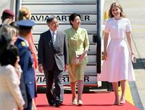 ベルギー王女出迎え初の国賓接遇