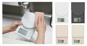 洗えるデジタルクッキングスケールの新商品4機種を1月23日に発売