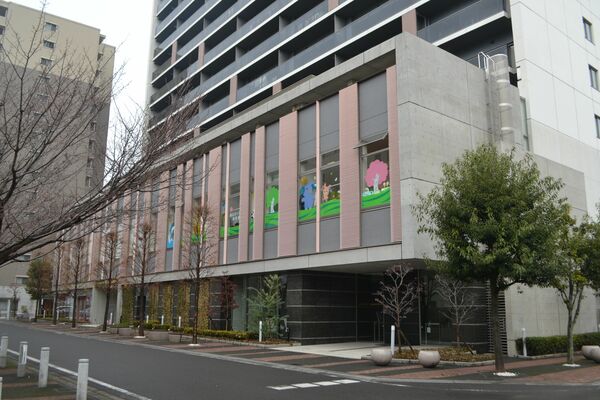 住民避難訓練の実施場所となる複合ビル
