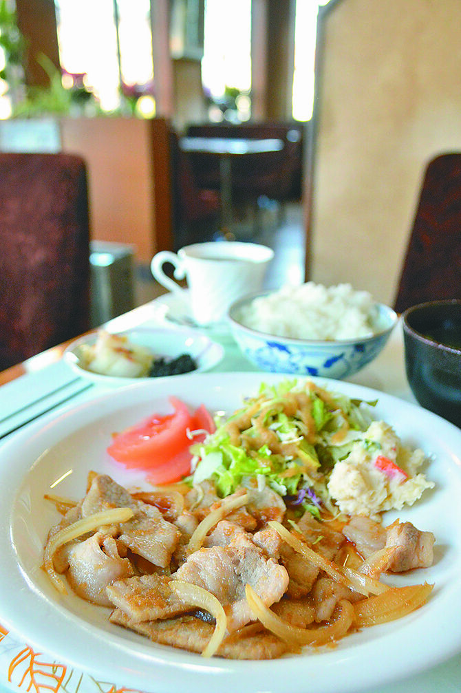 ご飯が進む「生姜焼定食」