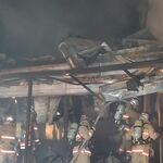 益子で建物火災　木造２階建て住宅全焼