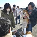 ペット連れ避難、続く模索　高根沢・同行訓練を実施　佐野・グッズ準備で啓発
