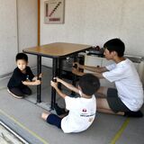 高根沢の仁井田自治会　災害時に備えフェア　起震車体験や炊き出しなど