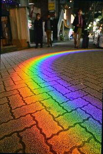 泉町「レインボーライト」試験点灯　宇都宮