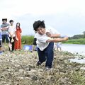 めざせ！水切りチャンピオン　栃木の思川で初の全国大会　優勝記録は約70回