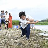 めざせ！水切りチャンピオン　栃木の思川で初の全国大会　優勝記録は約70回