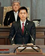 吉村氏、法定協案3月提出に意欲