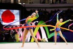 世界新体操の団体総合で「金」
