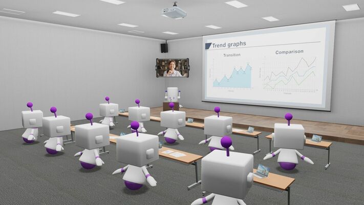 メタバースを活用した子育て支援講座のイメージ画像（市提供）