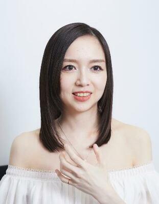 　インタビューに答える宮本笑里