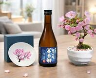 酒と桜盆栽の花見セット