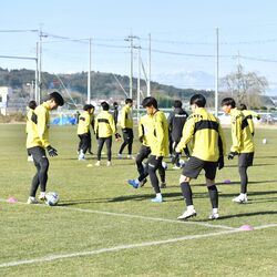 新たな専用練習場をお披露目　栃木ＳＣ　長年の課題解消、初練習も　併設のクラブハウスは年内着工