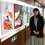 バニーガールの絵で伝えたいことがある　女性芸術家４人が作品展　足利の大…