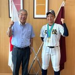 高校女子野球で日本一　真岡出身の稲見遥花さん（神戸弘陵）が市長に喜びの…