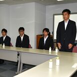 社会人日本一、喜びを報告　リーベ栃木が下野新聞社来訪