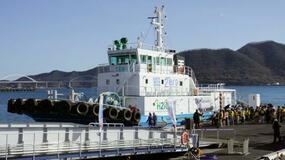 タグボートでＣＯ２ゼロ航行成功