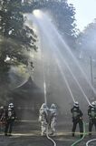 【夕刊】日光二荒山神社で合同の防火演習