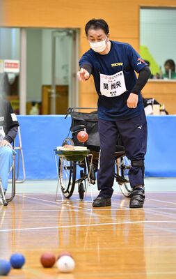 昨年10月に市内で開かれた「いちご一会とちぎ大会」ボッチャ競技