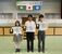 囲碁部門の団体戦で４位になった本県チーム。右から菱田さん、越川さん、中島さん