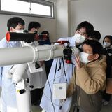 天体、ドローン、スライム....　体験教室で小学生指導　ＳＳＨ指定の大田原高