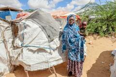 【アフリカ・ソマリア】厳戒の街に避難民続々