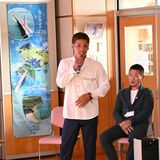 モズクはどうやって育つの？　宇都宮・横川東小で漁師による食育授業　養殖方法学び、特製給食も味わう