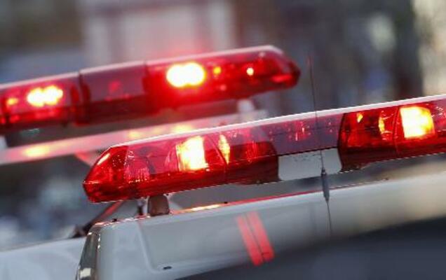 　警察車両の赤色灯