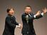 　「爆笑問題」の田中裕二（左）と太田光＝東京都内