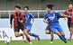 高い得点力でチームをけん引するＭＦ田中（左）＝県大会決勝の国学栃木戦