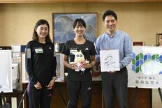 競歩日本代表・梅野選手が那須塩原で合宿　市長表敬、アジア大会へ決意