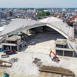 「涙を流す通行人も」　県体育館、取り壊し進む　６月下旬に完了予定　