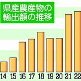 県産農産物輸出が５億4626万円に　前年度比２％減　花き、ナシが減、コメやイチゴが増
