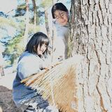 啓蟄迎え松のこも外し　徳川光圀ゆかりの大田原・下侍塚古墳　地元の児童ら参加