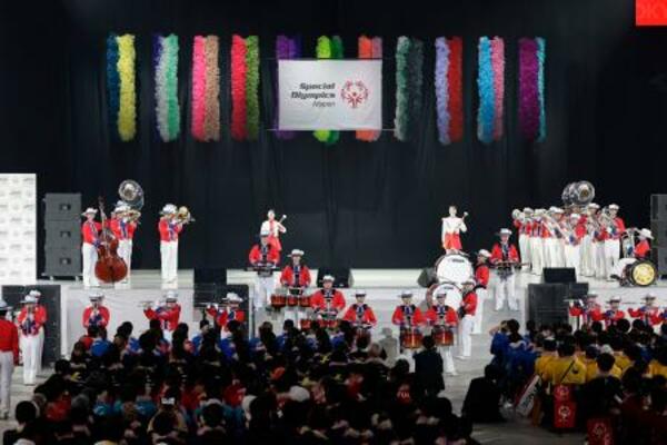 　第９回スペシャルオリンピックス夏季全国大会の開会式＝５日午後、東京都江東区のトヨタアリーナ東京