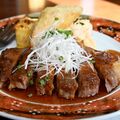 柔らかい肉のうまみ　やしおポークのソテー　ダイニングキッチン チェロブルー（那須塩原）