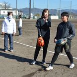 世界と戦う投球術学ぶ　那須烏山でソフトボール教室　市出身の日本代表中山…