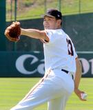 巨人・田中将、多めに投げ込み