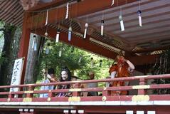 日光二荒山神社で奉納