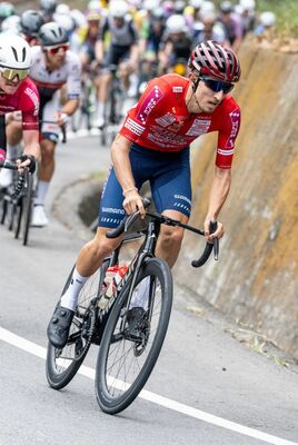 個人総合８位に入った宇都宮ブリッツェンのアコスタ＝台湾