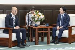 台北で日光市長 頼総統と面会