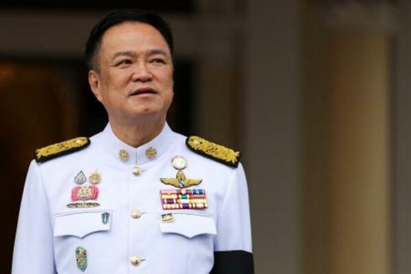 タイのアヌティン首相=12日、バンコク(ロイター=共同)