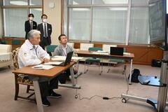 感染症想定し連絡訓練