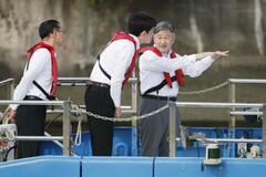 天皇陛下、荒川の水門視察