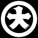 丸に大文字 （まるにだいもじ）〈文字紋　大文字〉