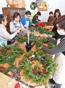 クリスマスリース作り　宇都宮