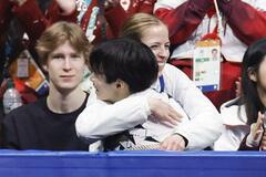 コストナーさんが選手にエール